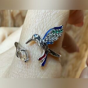 New Hummingbird Adjustable Opening Ring